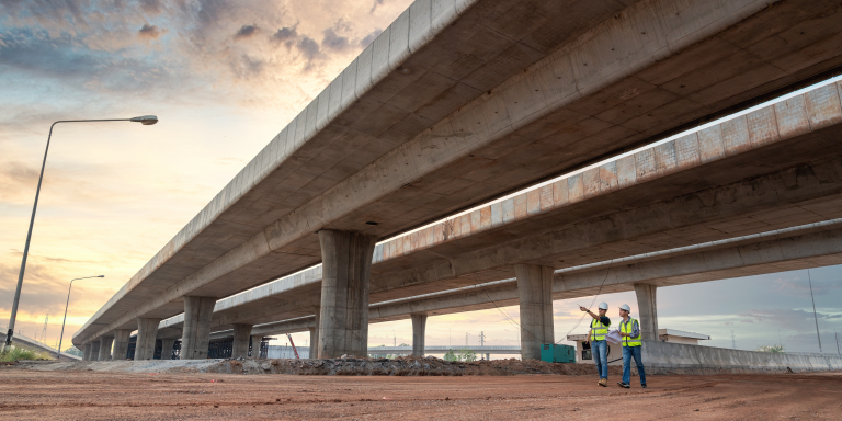 A highway construction project