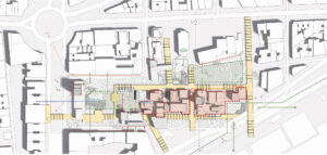 Construction mapping illustration of site