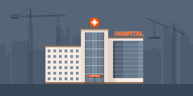 Illustration of a hospital