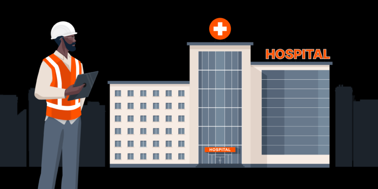 Illustration of a hospital inspection